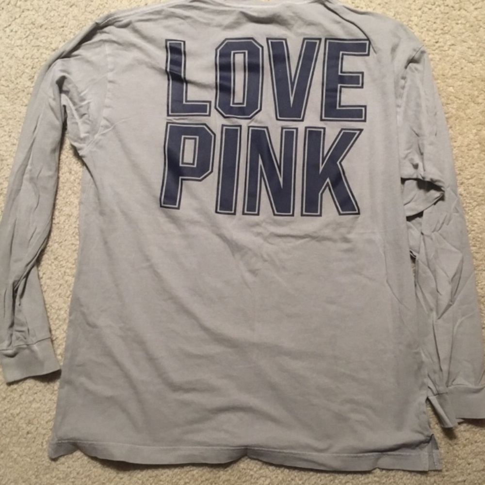 VS pink long sleeve boyfriend shirt